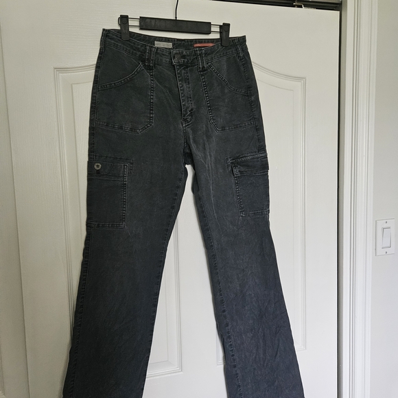 Pilcro Pants - Pilcro Gray Cargo Bootcut Pants